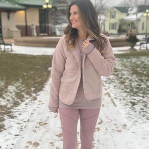 NWT ZELLA LAYER UP JACKET WITH FAUX SHEARLING LINING, LARGE